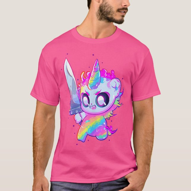 Camiseta Unicórnio Festa Arco-Íris Edm Dj Fofo (Frente)