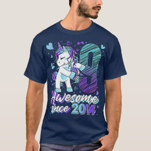 Camiseta Unicórnio Flagelo, 9 Anos, Presente 9º Aniversário