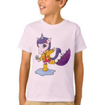 Unicórnio Floral Rosa Simples e Bonito no Raincoat