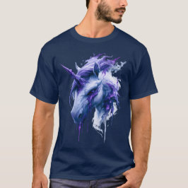 Camiseta Unicórnio Galáxia Dark Fantasy