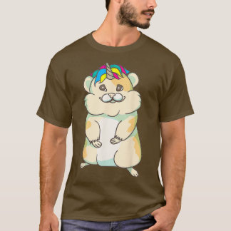 Camiseta Unicórnio Guiné Porco Legal Cavalo de Hamster Engr