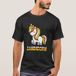 Camiseta Unicórnio Halloween Divertido Candicorn