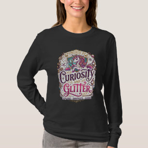 Camiseta Unicórnio Impulsionado pela Curiosidade e Brilho E
