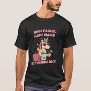 Camiseta Unicórnio Inapropriado Divertido Viagem Férias Adu