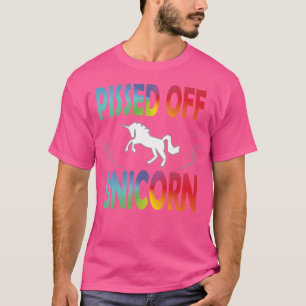 Camiseta Unicórnio Irritado Engraçado