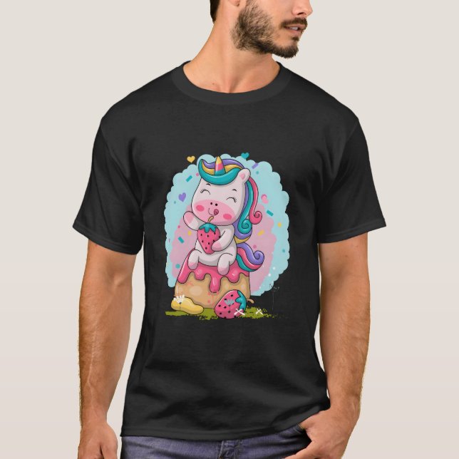 Camiseta Unicórnio Kawaii (Frente)