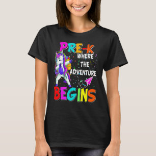 Camiseta Unicórnio Legal com Dabbing Pré K Onde a Aventura 