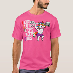 Camiseta Unicórnio Levantando Peso