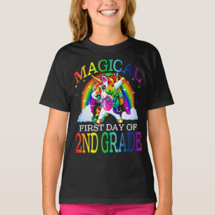 Camiseta Unicórnio Mágico Do Primeiro Dia Do segundo Grau