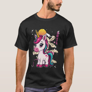 Camiseta Unicórnio Mágico E Corajoso Para Raparigas