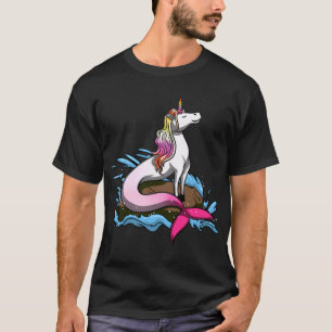Camiseta Unicórnio Mágico E Sereia Fantasia