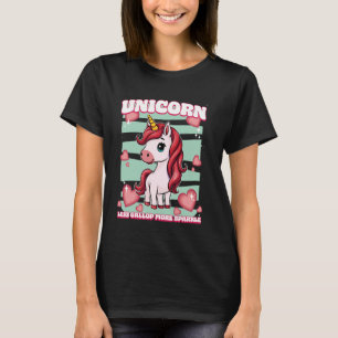 Camiseta Unicórnio Menos Galope Mais Esmagador Unicórnio