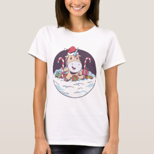 Camiseta Unicórnio Natalino