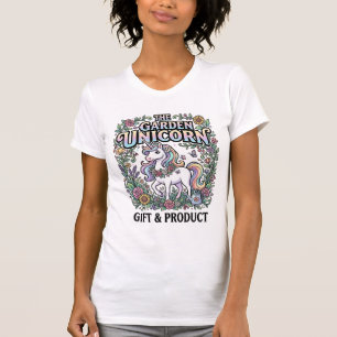 Camiseta Unicórnio O Unicórnio do Jardim Comercial Vetorial