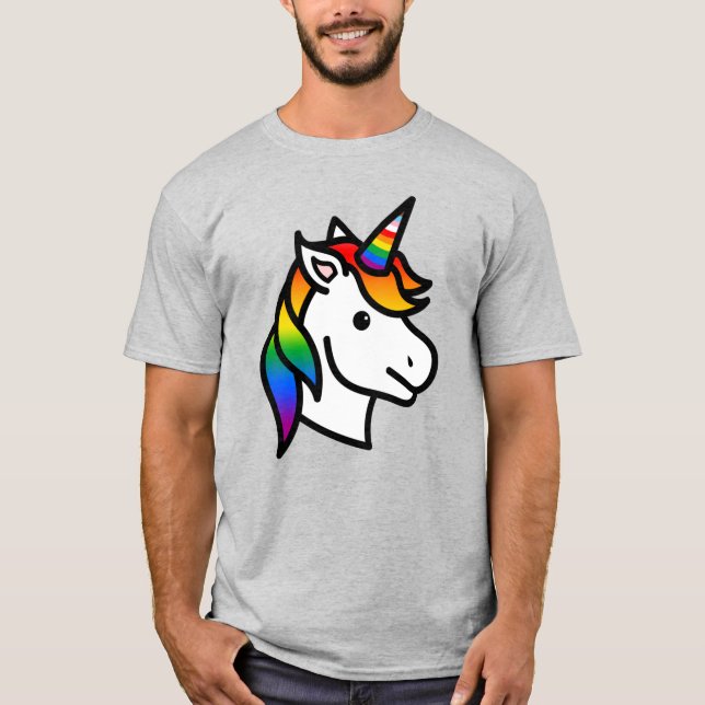 Camiseta Unicórnio Orgulho Progresso Fofo (Frente)