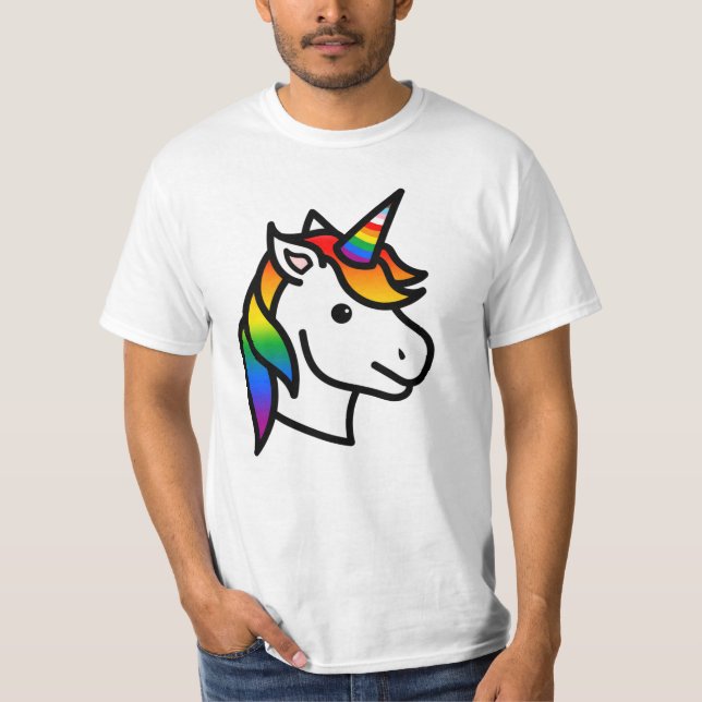 Camiseta Unicórnio Orgulho Progresso Fofo (Frente)