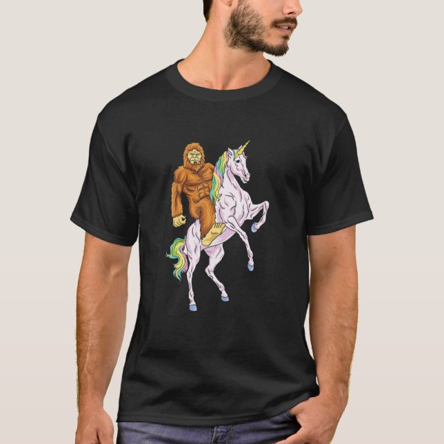 Camiseta Unicórnio Pé-Grande Acredita Em Você Yeti Sasquat (Frente)
