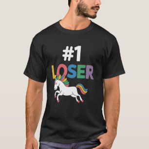 Camiseta Unicórnio Perdedor Gráfico Engraçado Novidade Sarc