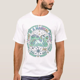 Camiseta Unicórnio Perdido em um Local Mágico Impressão Div
