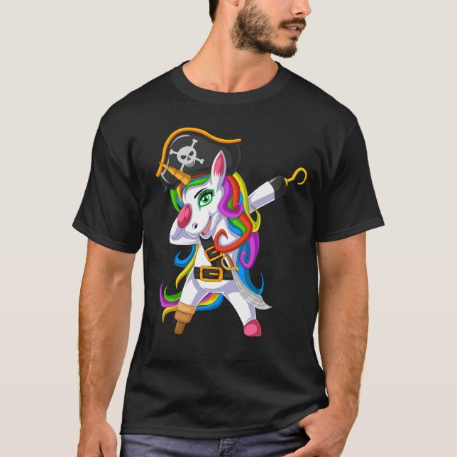 Camiseta unicórnio pirata (Frente)