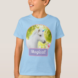 Camiseta Unicórnio Pônei Branco