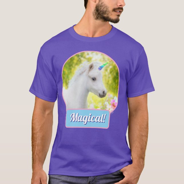 Camiseta Unicórnio Pônei Branco (Frente)