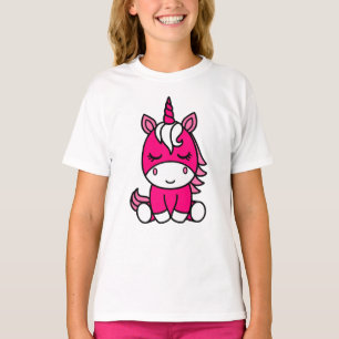 Camiseta Unicórnio Pônei de Meninas Pequenas