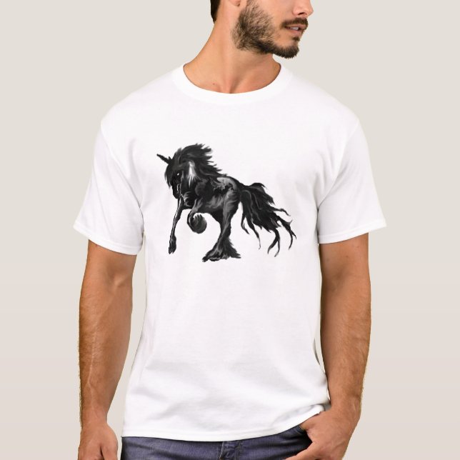 Camiseta Unicórnio preto (Frente)