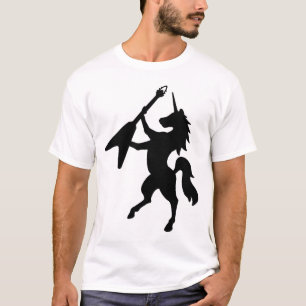 Camiseta Unicórnio que joga a guitarra