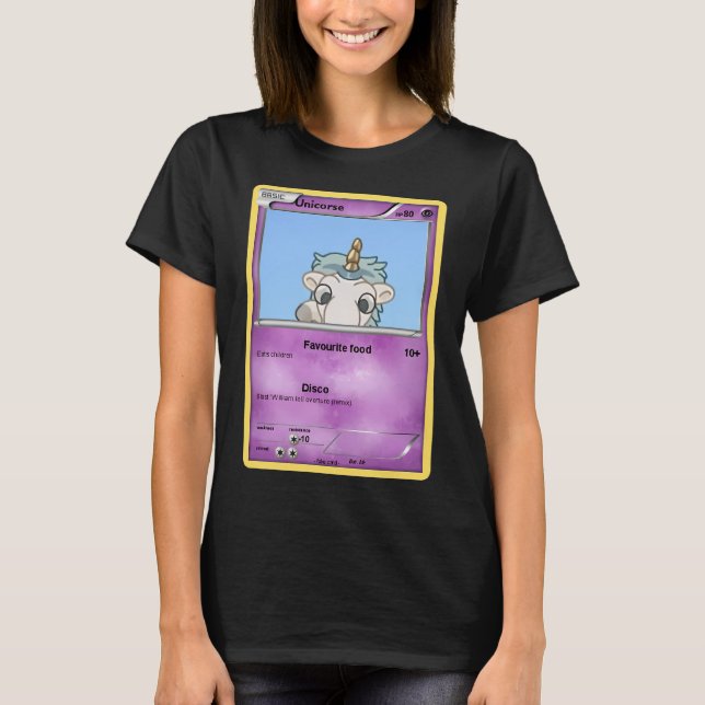 Camiseta unicórnio rosa (Frente)