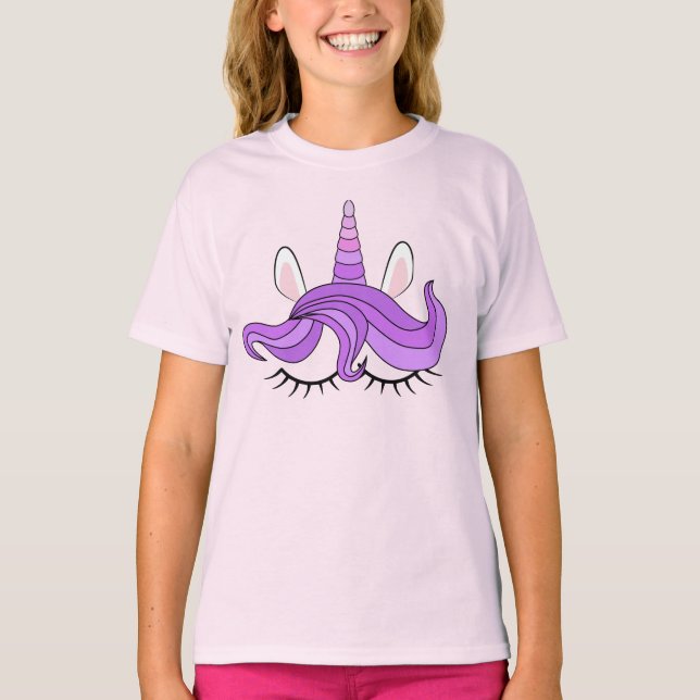 Camiseta Unicórnio Roxo (Frente)
