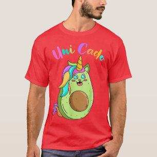 Camiseta unicórnio vegetariano como abacate Unicado