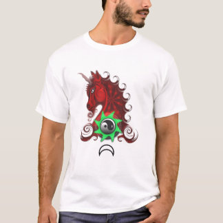 Camiseta Unicórnio vermelho de Magicallon, F