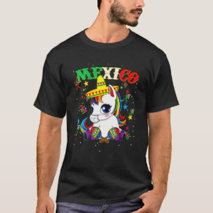 Camiseta Unicórnio Vestindo Máscara Cinco De Mayo Festiv Me