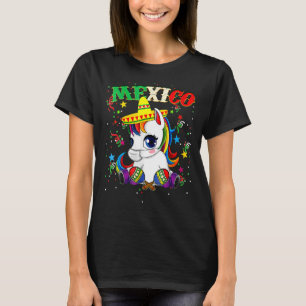 Camiseta Unicórnio Vestindo Máscara Cinco De Mayo Festiv Me