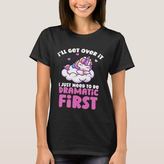 Camiseta Unicórnio, vou superar, só preciso ser Dramati (Frente)