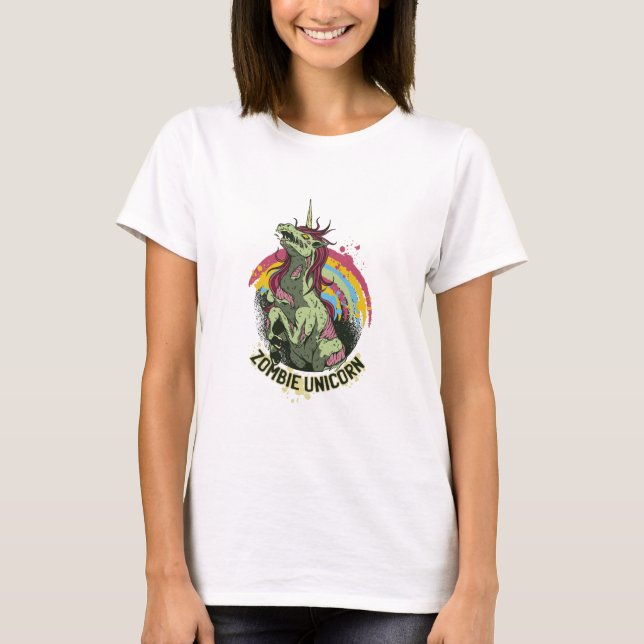 Camiseta unicórnio Zombie (Frente)