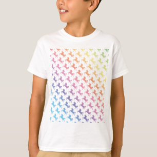 Camiseta Unicórnios do arco-íris