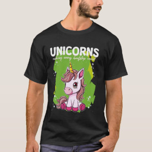 Camiseta Unicórnios Fazendo Cada Passo de Casco Contar Unic