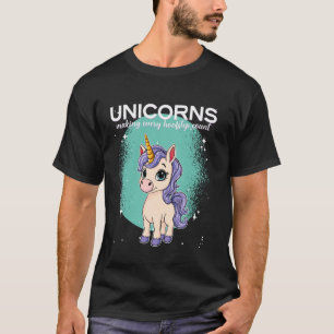 Camiseta Unicórnios Fazendo Cada Passo de Casco Contar Unic