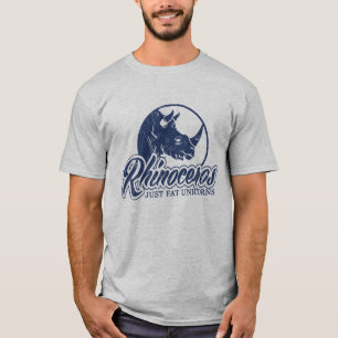 Camiseta Unicórnios gordos do rinoceronte apenas
