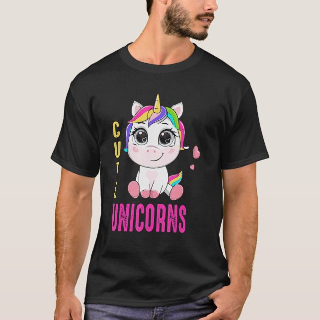 Camiseta Unicórnios mágicos do Unicorn (Frente)