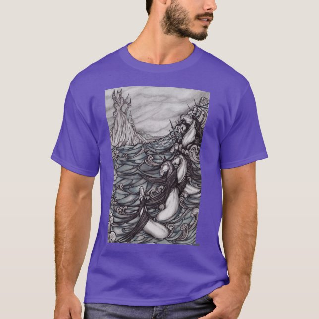 Camiseta Unicórnios no mar amigos (Frente)