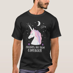 Camiseta Unicórnios São Do Orgulho Doméstico De Camarões