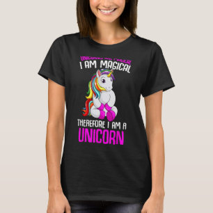 Camiseta Unicórnios são magros, crianças adolescentes adole