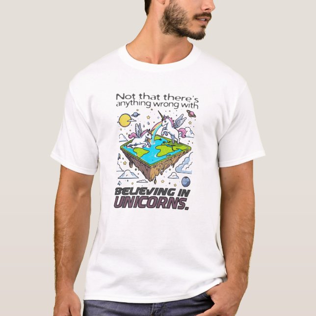 Camiseta Unicórnios são reais (mas vamos manter nosso segre (Frente)