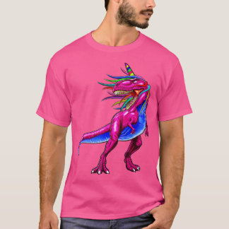 Camiseta Unicorur Dinossauro T Rex Gift Mulheres Homens Gar