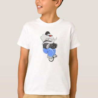 Camiseta Unicycle do elefante