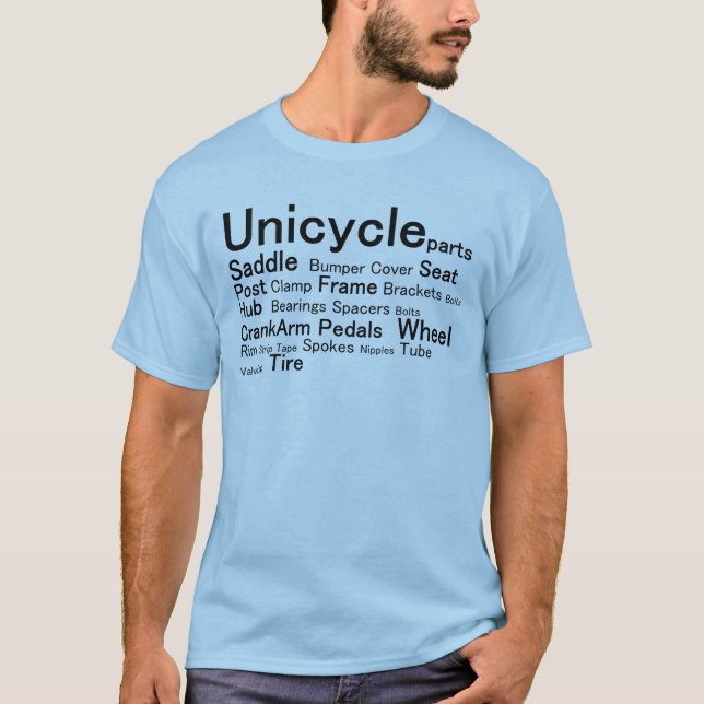 Camiseta Unicycle parts (Frente)