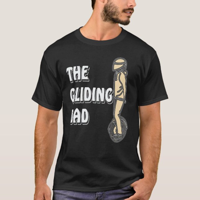 Camiseta Unicycle The Gliding Dad Unicycle Electric Unicycl (Frente)